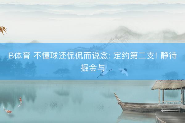 B体育 不懂球还侃侃而说念: 定约第二支! 静待掘金与