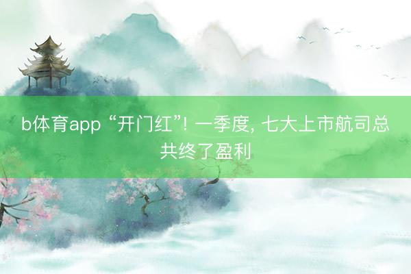 b体育app “开门红”! 一季度, 七大上市航司总共终了盈利